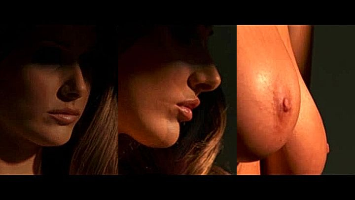Topless Beautiful lady Lucy Pinder shwoing her big boobs to fans leaked video