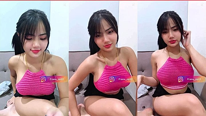Praewasian teasing with hot boobs leaked