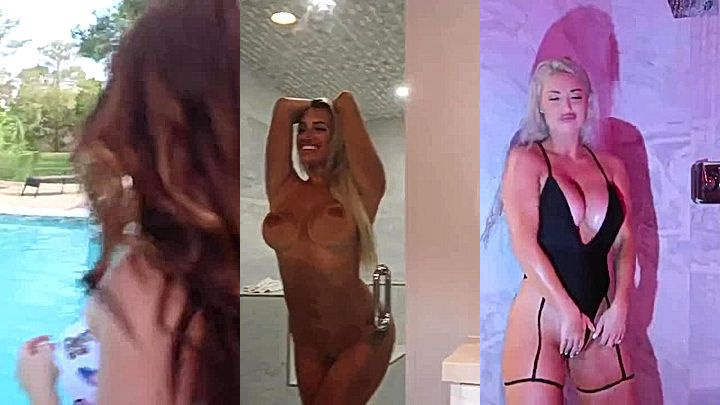 Hot american slut Laci Kay Somers teasing with nude body play leks