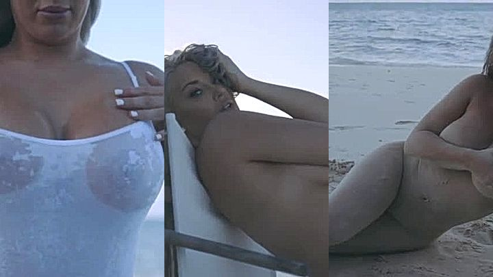 Laci Kay Somers teasing with nude body at beach side leaks