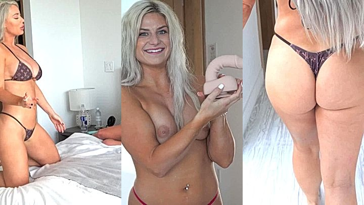 Hot american girls bikini walk in beach Laci Kay Somers leaks