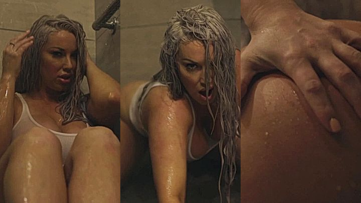 Laci Kay Somers teasing with nude under shower leaks
