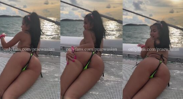 Sexy thai slut teasing in boat Praewasian leaked