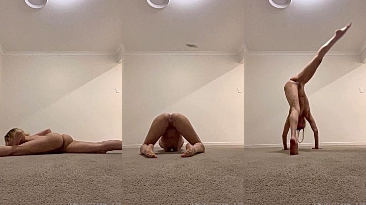 Bree Louise gets naked to show her juicy pussy to her subscribers