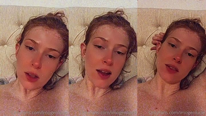 hot diva Imogen Lucie moan slowly as she touch herself