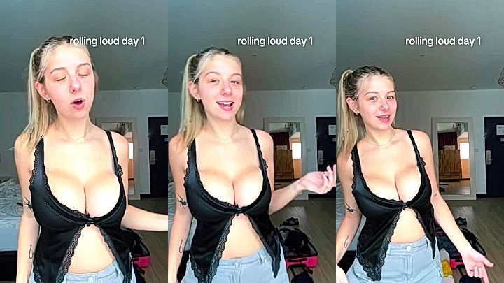 leaked video of nasty onlyfans bitch Lynntoria plays with her big breast