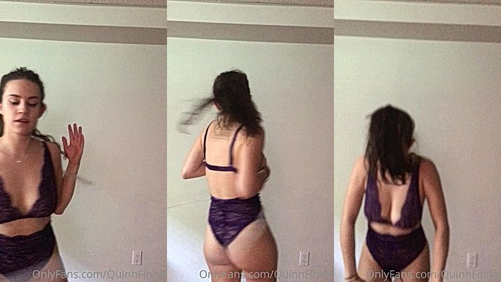nasty slut QuinnFinite looking good in her lacy lingerie