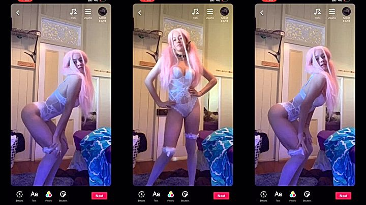 Bree Louise looking good in white lingerie, she is so horny