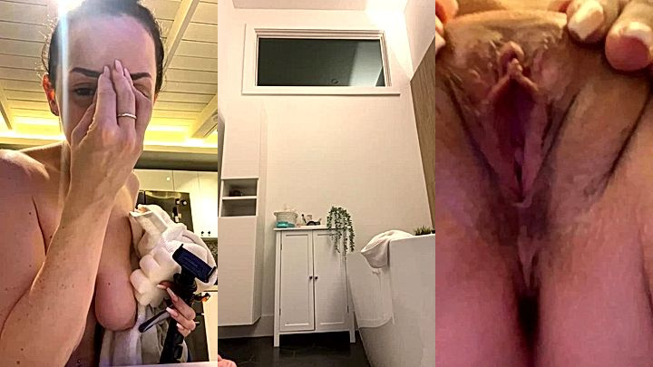 sexy naked onlyfans model Mama Fiona rubs her natural big booty