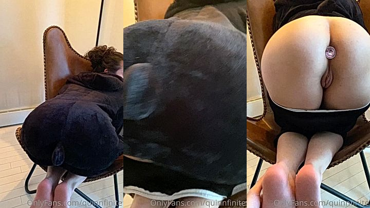 sexy slut QuinnFinite with a toy inside her ass nude leak onlyfans