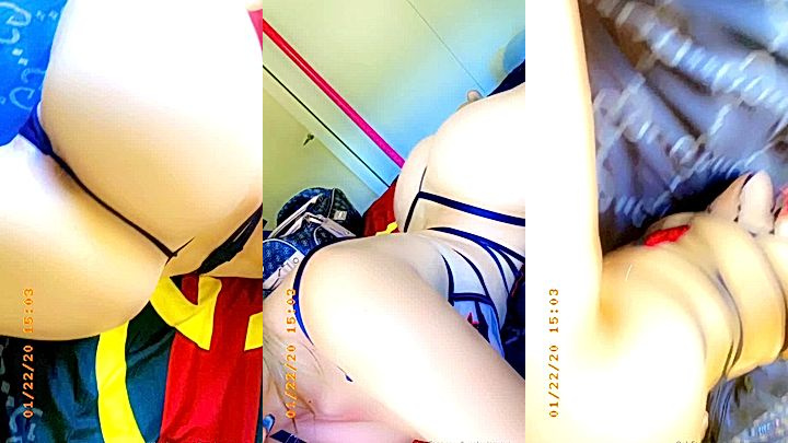 Bree Louise big booty wiggle, sexy model arch her big bum wiggle hard