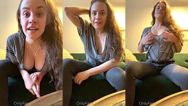 big tits model QuinnFinite shwps her big bobs clevage