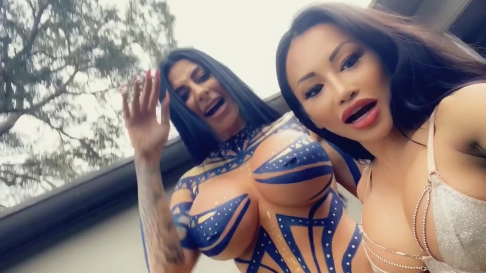 horny girls flash there tits outside on cam while CJ Miles holds the camera leaked onlyfans