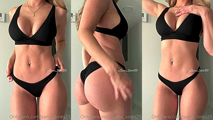 naughty onlyfans model Sams soles21 looking sexy in her lingerie