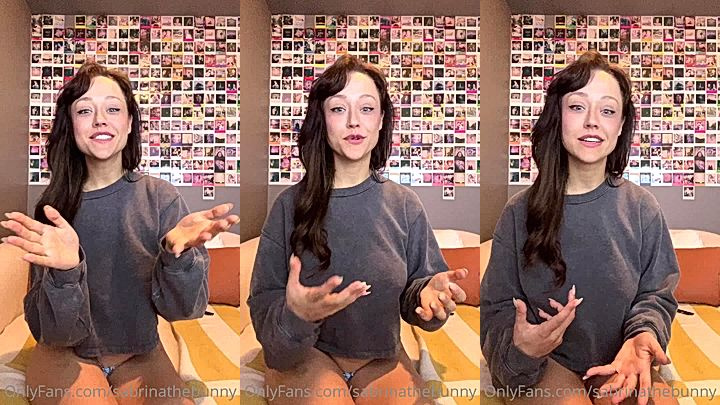 Sabrina Nicholelifts her dress to show her amazing pirced boobs in an interview