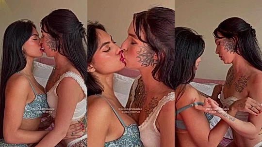 naughty onlyfans model Brenda Trindade sucks and rubs their hot body