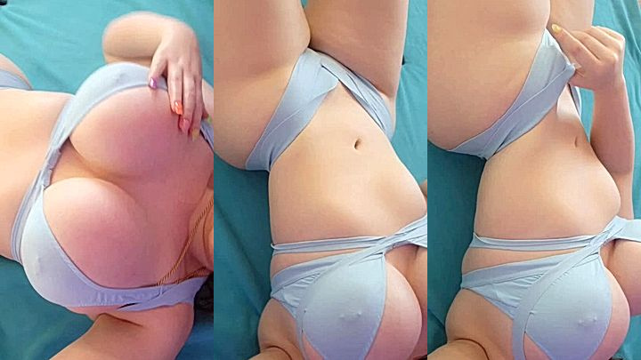 naughty bad babe Abigaiil Morris show her curves, tits and ass in this video