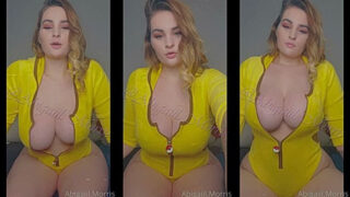 naughty bad girl Abigaiil Morris make her big boobs jiggle hard