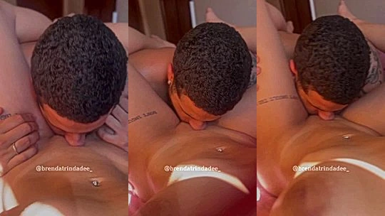 horny latina doll Brenda Trindade spreads her sexy legs wide and gets her wet pussy eaten till she moans, onlyfans leak