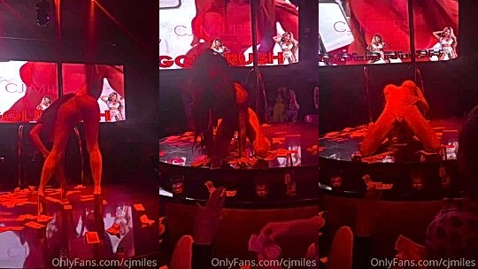 slutty onlyfans model CJ Miles goes to the night club and shakes her big booty
