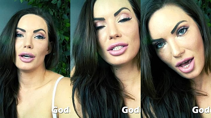 sexy american model Viking Barbie talks dirty to cams and shows her huge tits