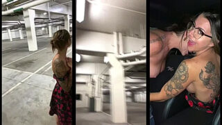 naughty sexy babe Viking Barbie gets her wet pussy fingers in her car and lick there tits horny