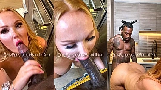 nasty chic Bambi Doe gag on BBC and fucked hard like shes owned onlyfans leak sex