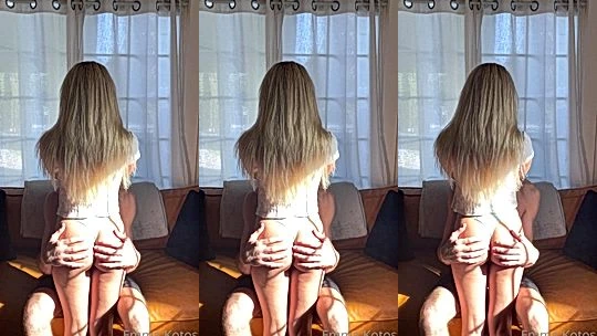 pretty gorgeous bitch Emma Kotos big ass got grabvbed by her man