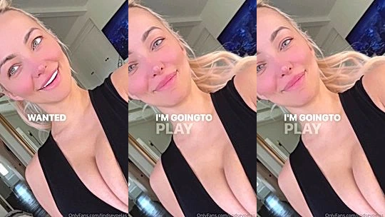 naughty sexy wild babe Lindsey Pelas show off her sexy clevage while she jam to her favorite sound