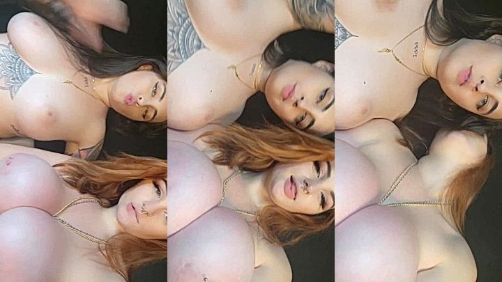 naughty damsel Abigaiil Morris and her girl leave their huge tits hang loose unattended to, leaked video