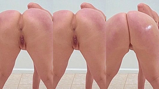 horny bitch Bambi Doe no pants just her oiled ass and soft clits on your face leaked onlyfans video