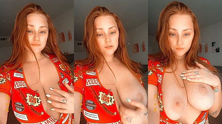 hot freaky model Katrina Mariefondle her big titties