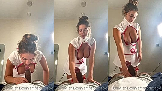 gorgeous sexy doctor Amber Ajami made sure my dick is good onlyfans leak