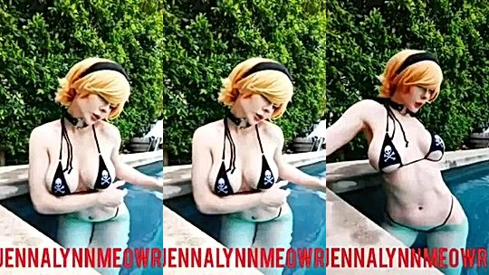 sxy hot naughty wild babe Jenna Lynn Meowri turn around and flaunt her sexy booty on video