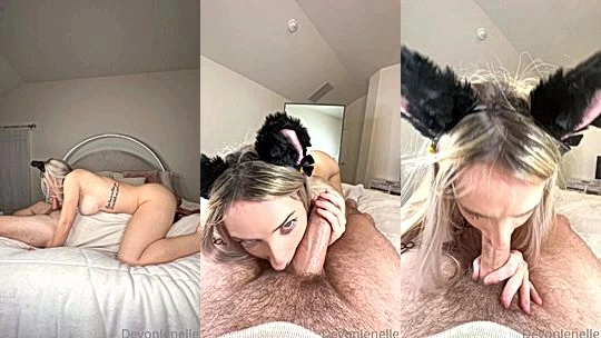 sexy goddess Devon Jenelle making out with your cock like it’s my first time