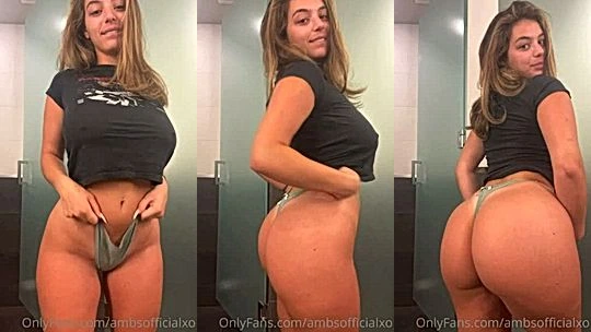 crazy American chick Amber Ajami losing her head when she’s on