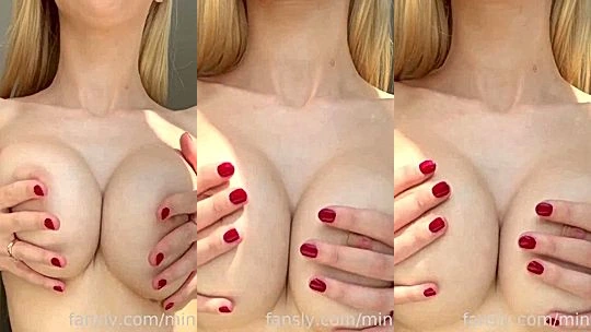 leaked onlyfans babe MiniBlondie no bra just boobs and naughty intentions leaked onlyfans video