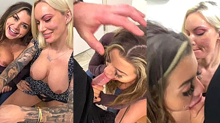 naughty bad babes Viking Barbie went shopping and sucks a strangers big cock