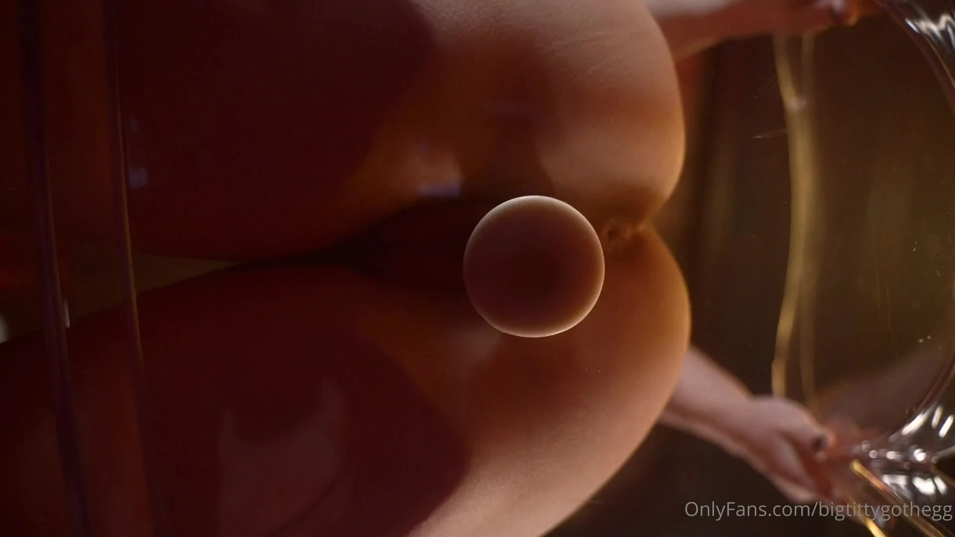 Bigtittygothegg is having a great time with a butt plug in her ass