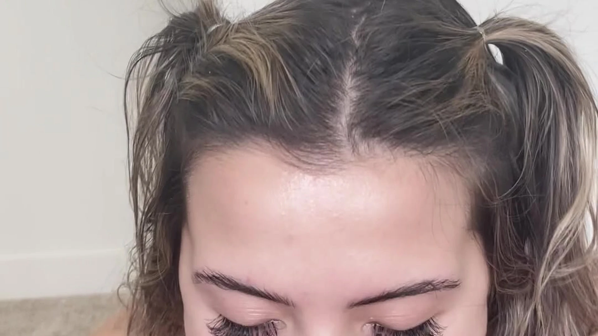 onlyfans leak Madiiitay sucking dick on her knees till she choke and covered in cum leaked onlyfans