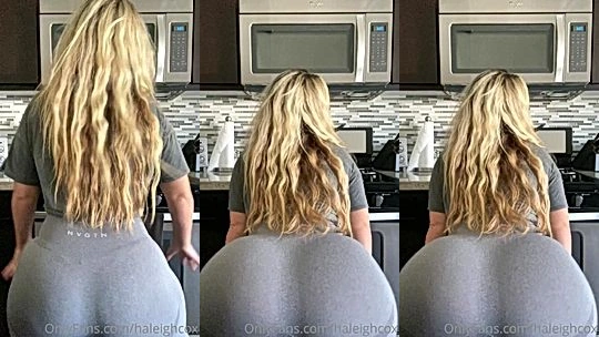 naughty onlyfans girl Haleigh Cox twerk tease in tight pants