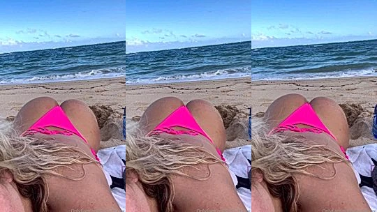 onlyfans leak girl Haleigh Cox at the beach  booty teasing like a slut leaked onlyfans video