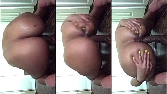 horny whore MissBNasty rides thick dildo so good until she screams loud